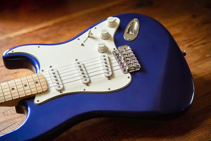 Fender guitar with macro lens
