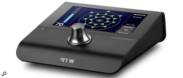 RTW TouchControl 5 Dante monitor controller metering solution