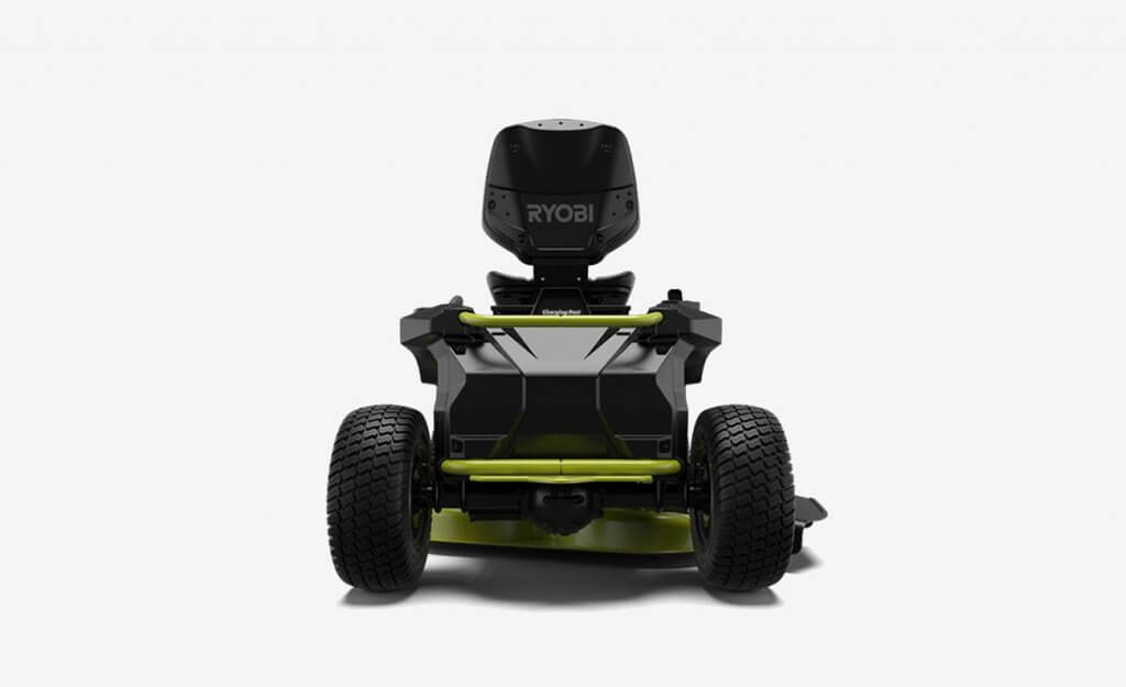 Ryobi 38 inches 100 Ah Battery Electric Rear Engine Riding Lawn Mower