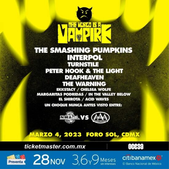 Smashing Pumpkins, Interpol to Headline Inaugural The World Is a Vampire Festival OAK COVER Smashing Pumpkins, Interpol to Headline Inaugural The World Is a Vampire Festival OAK COVER