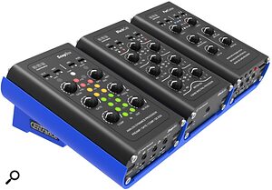 The devices in the bundle can all be housed within a new Commander Console desktop enclosure. CEntrance English Channel PortCaster BlackCab SoapBox MicroSD location field recorder portable channel strip bundle