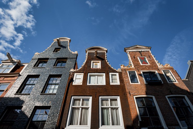 Typical Amsterdam Dutch buildings