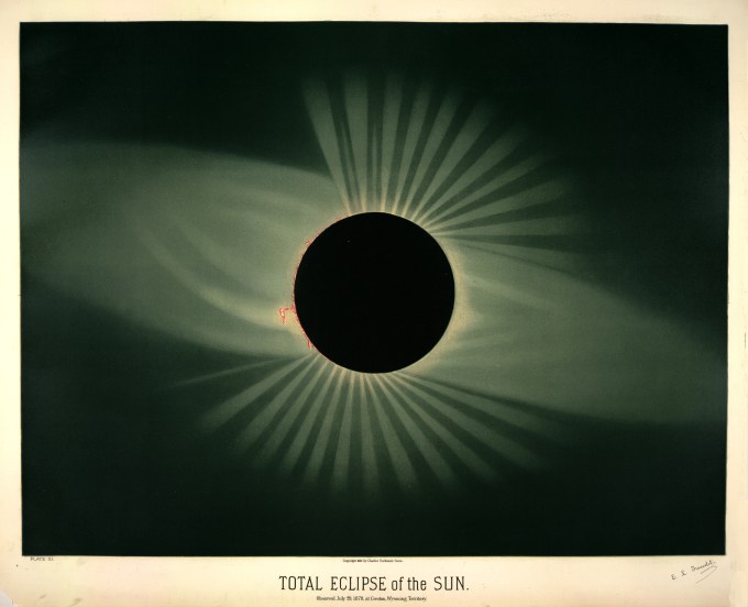 Total eclipse of the sun, observed July 29, 1878, at Creston, Wyoming Territory