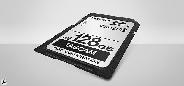 Tascam TSQD-128A SD SDXC memory card optimised audio recording