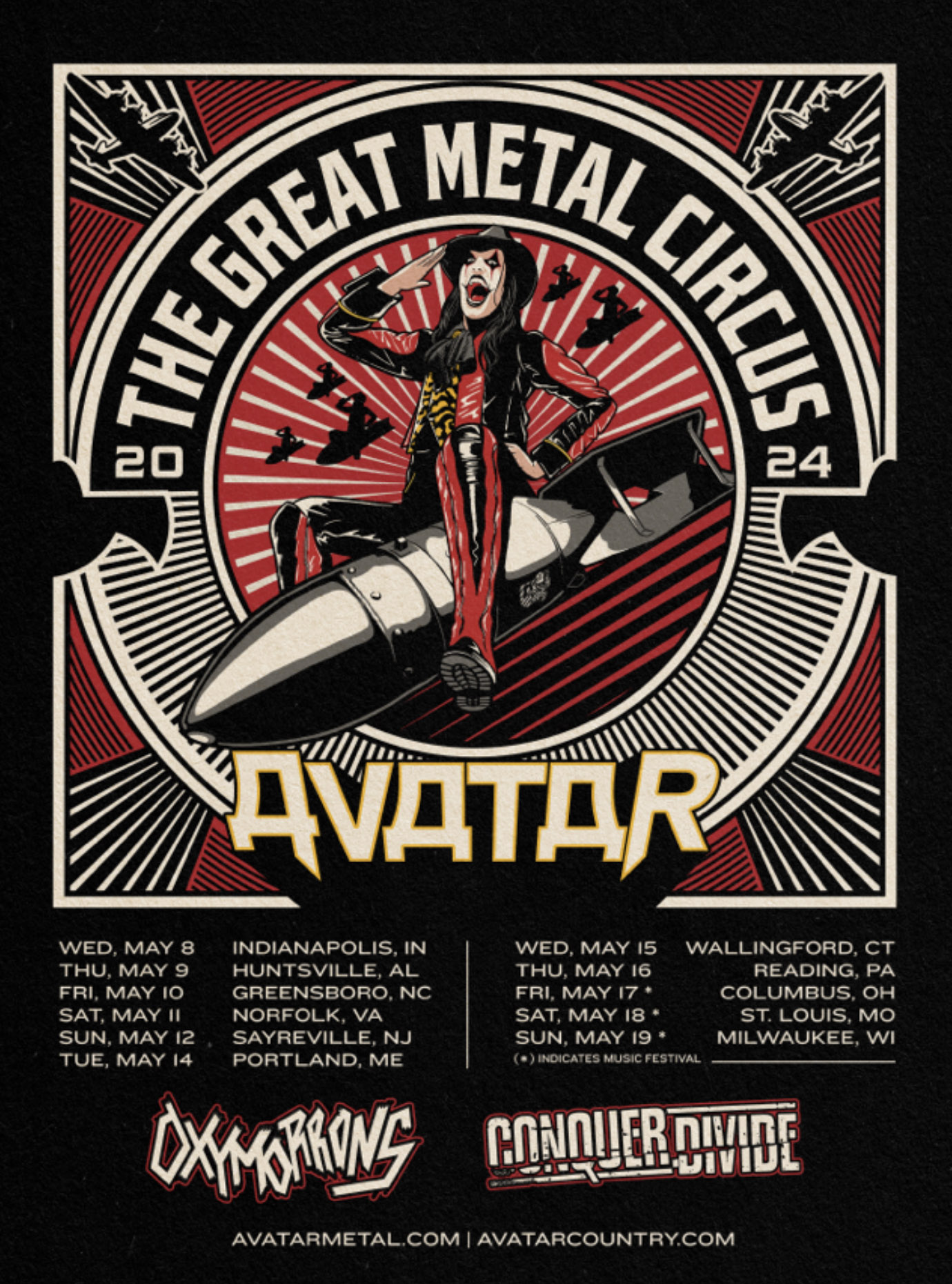 Avatar Announce Spring 2024 US Tour – OAK COVER Magazine