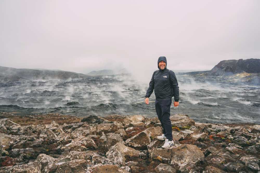 Hiking To An Active Volcano Eruption In Iceland (Near Reykjavik)