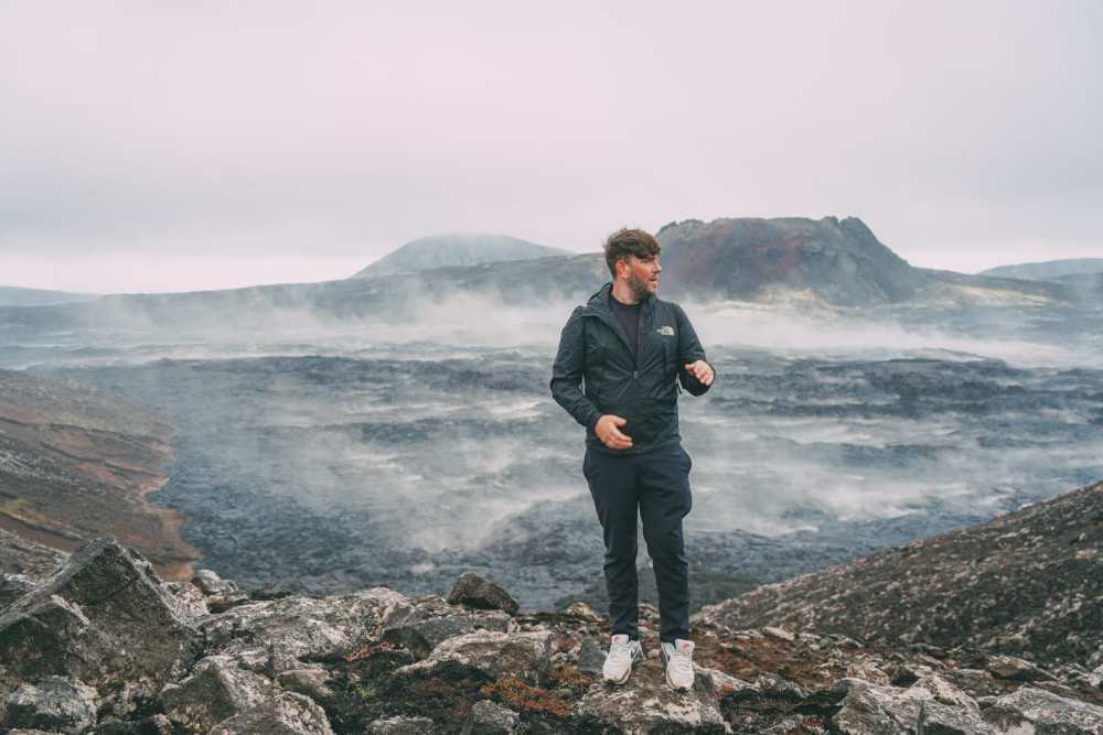Hiking To An Active Volcano Eruption In Iceland (Near Reykjavik)