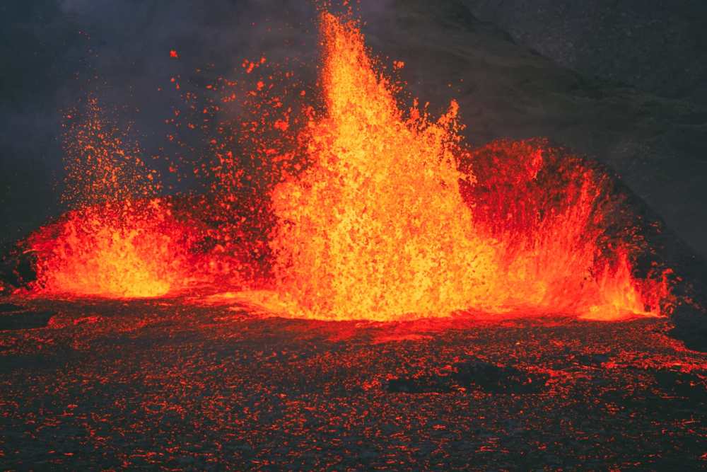 Hiking To An Active Volcano Eruption In Iceland (Near Reykjavik)