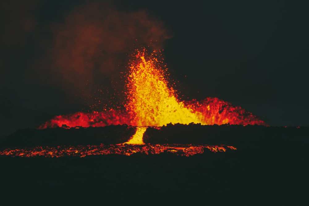 Hiking To An Active Volcano Eruption In Iceland (Near Reykjavik)