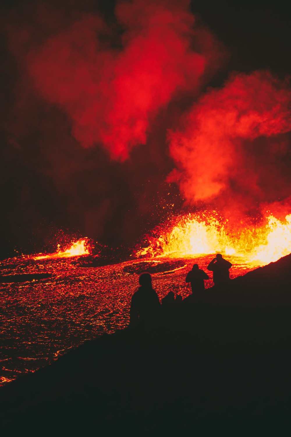 Hiking To An Active Volcano Eruption In Iceland (Near Reykjavik)