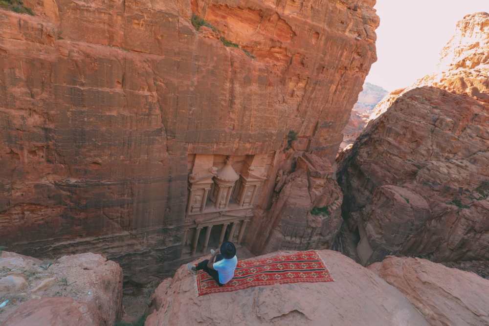 Searching For The Best Viewpoint In Petra in Jordan
